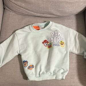NWOT Zara x Nickelodeon Paw Patrol Kids Sweatshirt 3T